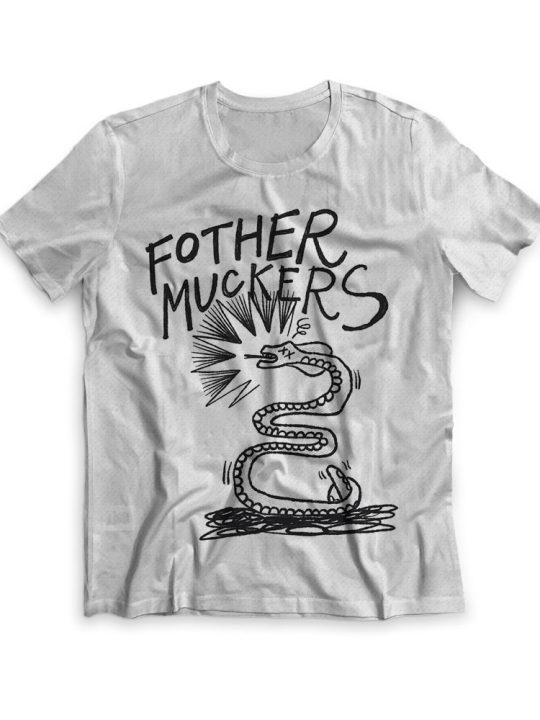 Polera Fother Muckers Blanca Serpiente