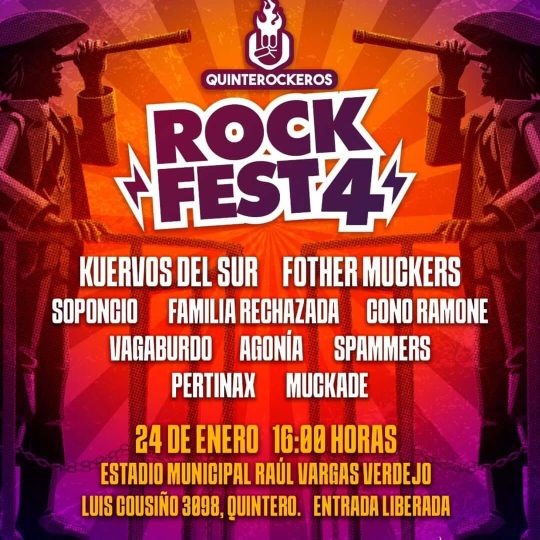 Fother Muckers en Quintero Rock Fest