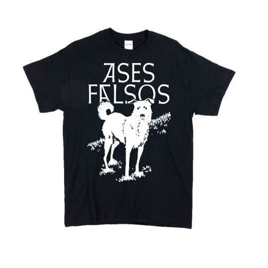 Polera AF Negra Perro Blanco