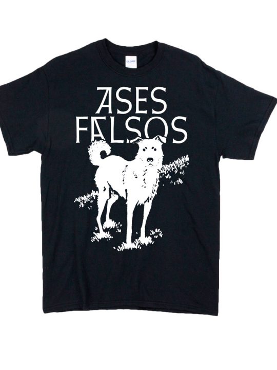 Polera AF Negra Perro Blanco
